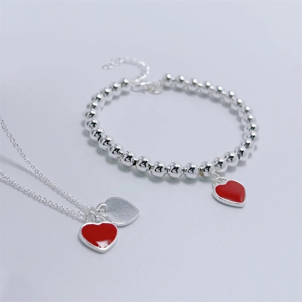 Please Return to 925 Beaded Real Silver Bracelet - Picture 6 of 16